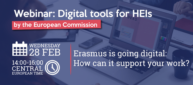 Participate in the webinar: digital tools for HEIs