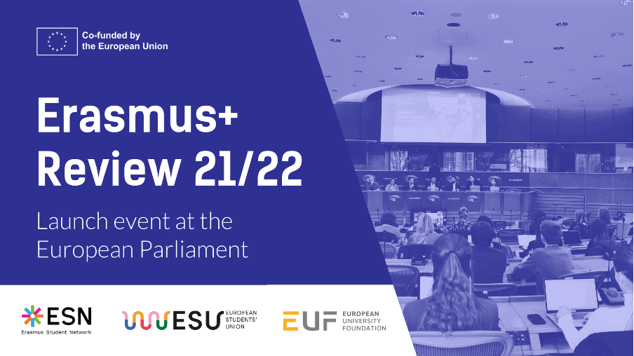 EUF, ESU and ESN launch the Erasmus+ review 21/22 report